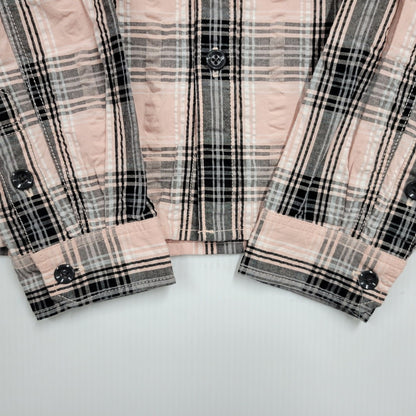 【中古品】【メンズ】 LS CHECK SHIRT チェックシャツ 長袖 トップス 145-250325-ay-22-izu サイズ：36 カラー：ピンク 万代Net店