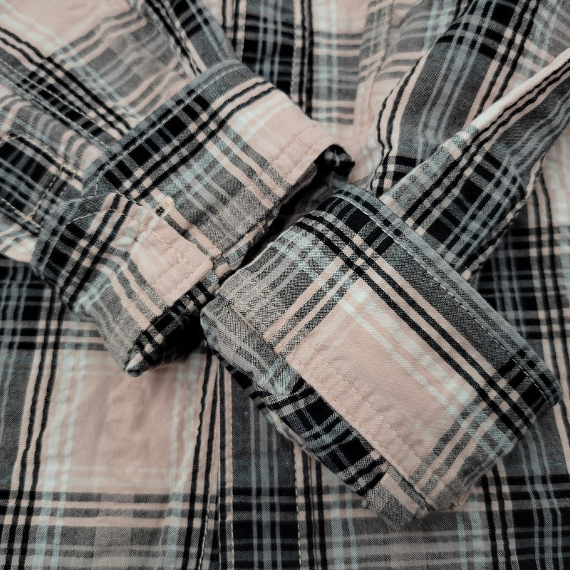 【中古品】【メンズ】 LS CHECK SHIRT チェックシャツ 長袖 トップス 145-250325-ay-22-izu サイズ：36 カラー：ピンク 万代Net店