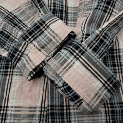 【中古品】【メンズ】 LS CHECK SHIRT チェックシャツ 長袖 トップス 145-250325-ay-22-izu サイズ：36 カラー：ピンク 万代Net店