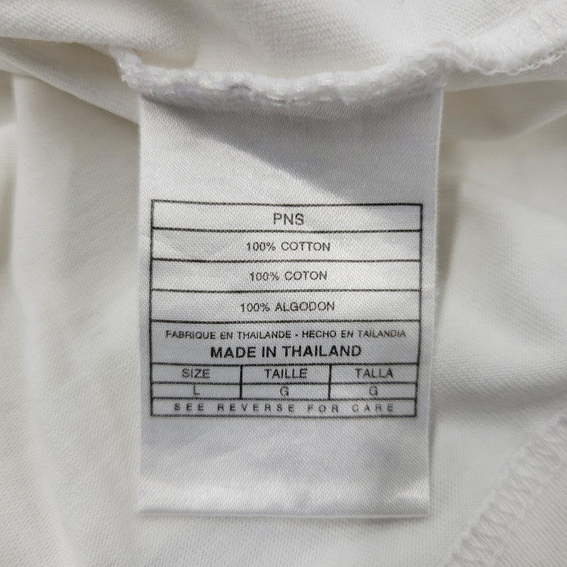 【中古品】【メンズ】 NIKE ナイキ 00S V NECK LOGO TEE Vネック ロゴTシャツ 刺繍 半袖 トップス 146-250325-ay-20-izu サイズ：L カラー：ホワイト 万代Net店