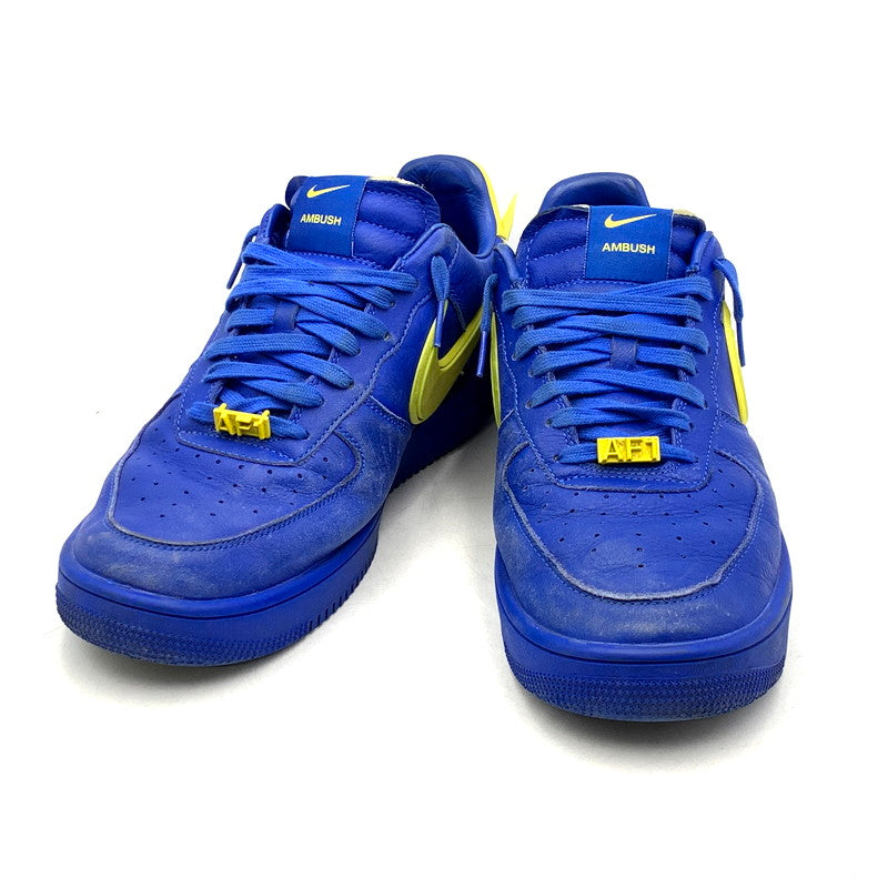 【中古品】【メンズ】 NIKE ナイキ × AMBUSH アンブッシュ AIR FORCE 1 LOW DV3464-400 エアフォース 1 ロー スニーカー シューズ 靴 160-250324-as-21-izu サイズ：30cm カラー：GAME ROYAL/VIVID SULFUR 万代Net店