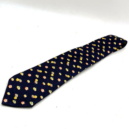 【中古品】【メンズ】 BVLGARI ブルガリ TURBAN SILK TIE ターバン シルク ネクタイ イタリア製 183-250324-as-15-izu カラー：ネイビー 万代Net店