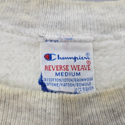 【現状渡し品】【メンズ】 Champion チャンピオン REVERSE WEAVE UNIVERSITY CLUB OF CHICAGO SWEATSHIRT リバースウィーブ スウェット トレーナー プリント トップス 146-250325-ay-08-izu サイズ：M カラー：ライトグレー 万代Net店