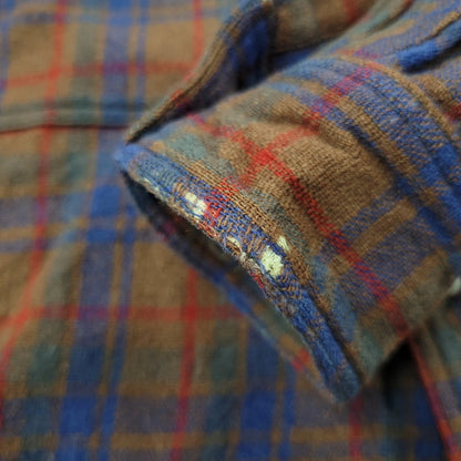 【現状渡し品】【メンズ】 JACK FROST LS WOOL CHECK SHIRT ジャックフロスト ウールチェックシャツ シェルボタン 長袖 トップス 146-250325-ay-09-izu カラー：ブラウン系 万代Net店