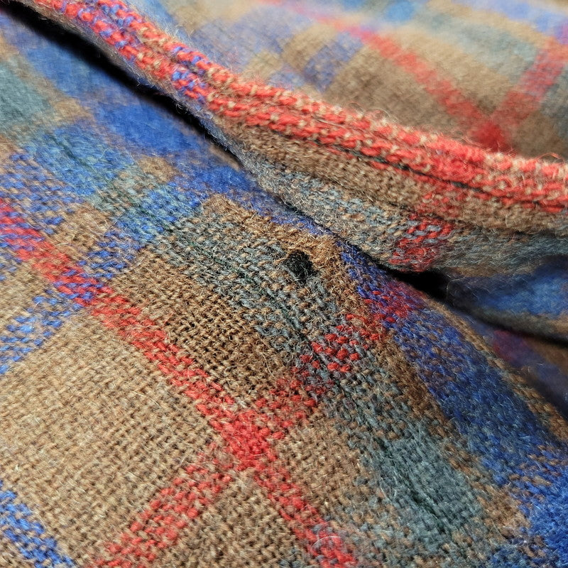 【現状渡し品】【メンズ】 JACK FROST LS WOOL CHECK SHIRT ジャックフロスト ウールチェックシャツ シェルボタン 長袖 トップス 146-250325-ay-09-izu カラー：ブラウン系 万代Net店