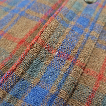 【現状渡し品】【メンズ】 JACK FROST LS WOOL CHECK SHIRT ジャックフロスト ウールチェックシャツ シェルボタン 長袖 トップス 146-250325-ay-09-izu カラー：ブラウン系 万代Net店