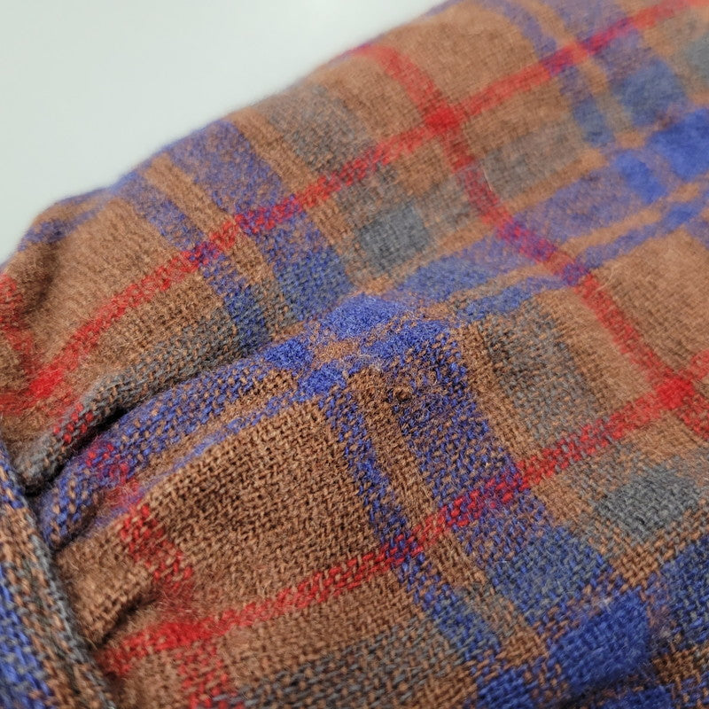【現状渡し品】【メンズ】 JACK FROST LS WOOL CHECK SHIRT ジャックフロスト ウールチェックシャツ シェルボタン 長袖 トップス 146-250325-ay-09-izu カラー：ブラウン系 万代Net店