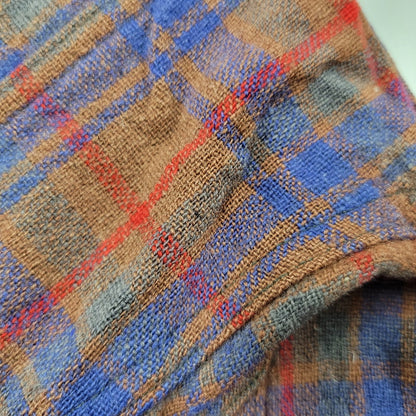 【現状渡し品】【メンズ】 JACK FROST LS WOOL CHECK SHIRT ジャックフロスト ウールチェックシャツ シェルボタン 長袖 トップス 146-250325-ay-09-izu カラー：ブラウン系 万代Net店