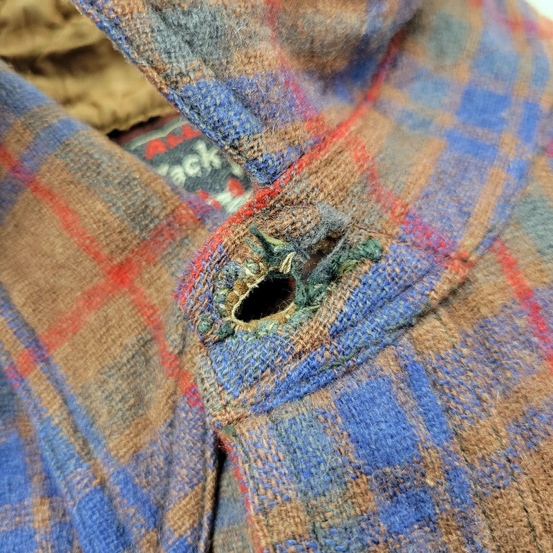 【現状渡し品】【メンズ】 JACK FROST LS WOOL CHECK SHIRT ジャックフロスト ウールチェックシャツ シェルボタン 長袖 トップス 146-250325-ay-09-izu カラー：ブラウン系 万代Net店