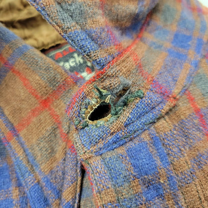 【現状渡し品】【メンズ】 JACK FROST LS WOOL CHECK SHIRT ジャックフロスト ウールチェックシャツ シェルボタン 長袖 トップス 146-250325-ay-09-izu カラー：ブラウン系 万代Net店