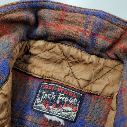 【現状渡し品】【メンズ】 JACK FROST LS WOOL CHECK SHIRT ジャックフロスト ウールチェックシャツ シェルボタン 長袖 トップス 146-250325-ay-09-izu カラー：ブラウン系 万代Net店