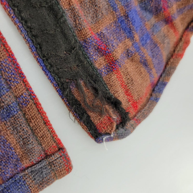 【現状渡し品】【メンズ】 JACK FROST LS WOOL CHECK SHIRT ジャックフロスト ウールチェックシャツ シェルボタン 長袖 トップス 146-250325-ay-09-izu カラー：ブラウン系 万代Net店