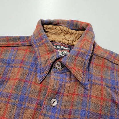 【現状渡し品】【メンズ】 JACK FROST LS WOOL CHECK SHIRT ジャックフロスト ウールチェックシャツ シェルボタン 長袖 トップス 146-250325-ay-09-izu カラー：ブラウン系 万代Net店