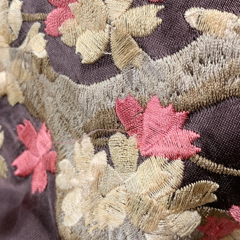 【中古品】【メンズ】 花旅楽団 桜ガシャ髑髏 × 月ガシャ髑髏 REVERSIBLE SOUVENIR JACKET リバーシブル 記念 ジャケット スカジャン アウター 145-250329-mm-6-izu サイズ：XL カラー：ブラック系/ブラウン系 万代Net店