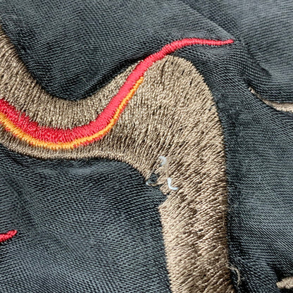 【中古品】【メンズ】 花旅楽団 桜ガシャ髑髏 × 月ガシャ髑髏 REVERSIBLE SOUVENIR JACKET リバーシブル 記念 ジャケット スカジャン アウター 145-250329-mm-6-izu サイズ：XL カラー：ブラック系/ブラウン系 万代Net店