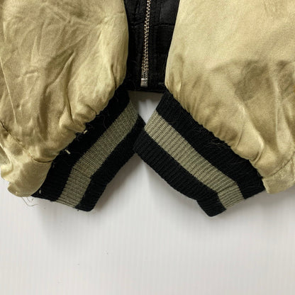 【中古品】【メンズ】 花旅楽団 桜ガシャ髑髏 × 月ガシャ髑髏 REVERSIBLE SOUVENIR JACKET リバーシブル 記念 ジャケット スカジャン アウター 145-250329-mm-6-izu サイズ：XL カラー：ブラック系/ブラウン系 万代Net店