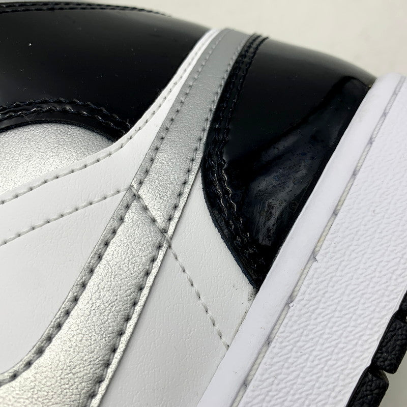 【中古品】【メンズ】 NIKE ナイキ AIR JORDAN 1 MID SE HV0789-010 エア ジョーダン 1 ミッド SE スニーカー シューズ 靴 160-250327-as-22-izu サイズ：28.5cm カラー：BLACK/METALLIC SILVER-WHITE 万代Net店