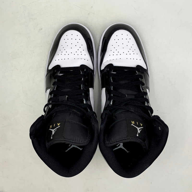 【中古品】【メンズ】 NIKE ナイキ AIR JORDAN 1 MID SE HV0789-010 エア ジョーダン 1 ミッド SE スニーカー シューズ 靴 160-250327-as-22-izu サイズ：28.5cm カラー：BLACK/METALLIC SILVER-WHITE 万代Net店