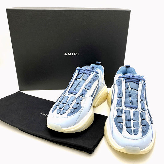 【中古美品】【メンズ】 AMIRI アミリ SRSS23MFS001-853 国内正規 BONE RUNNER ボーンランナー 靴 スニーカー シューズ 162-250409-ma-12-izu サイズ：43 カラー：BABY BLUE 万代Net店