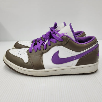 【中古品】【メンズ】 NIKE ナイキ AIR JORDAN 1 LOW 553558-215 エアジョーダン 1 ロー スニーカー シューズ 靴 160-250329-ay-08-izu サイズ：28cm カラー：PALOMINO/WILD BERRY-WHITE 万代Net店