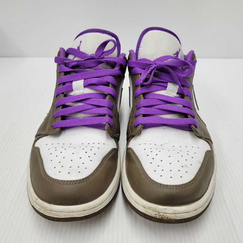 【中古品】【メンズ】 NIKE ナイキ AIR JORDAN 1 LOW 553558-215 エアジョーダン 1 ロー スニーカー シューズ 靴 160-250329-ay-08-izu サイズ：28cm カラー：PALOMINO/WILD BERRY-WHITE 万代Net店