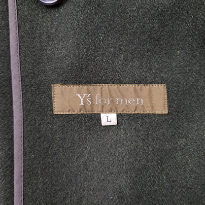 【現状渡し品】【メンズ】 Y's for men ワイズ フォー メン WOOL DUFFLE COAT MX-C07-121 ウールダッフルコート アウター 140-250328-as-15-izu サイズ：L カラー：グリーン 万代Net店