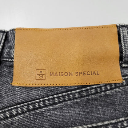 【現状渡し品】【メンズ】 MAISON SPECIAL メゾンスペシャル 21221465111 HIGH WAIST DENIM PANTS ハイウエストデニムパンツ ズボン ボトムス 168-250330-ma-24-izu サイズ：36 カラー：ブラック 万代Net店