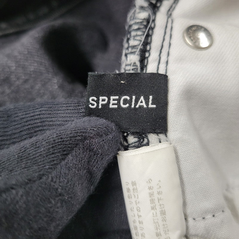 【現状渡し品】【メンズ】 MAISON SPECIAL メゾンスペシャル 21221465111 HIGH WAIST DENIM PANTS ハイウエストデニムパンツ ズボン ボトムス 168-250330-ma-24-izu サイズ：36 カラー：ブラック 万代Net店
