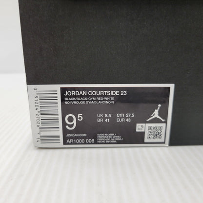 【中古美品】【メンズ】 NIKE ナイキ JORDAN COURTSIDE 23 AR1000-006 ジョーダン コートサイド 23 スニーカー シューズ 靴 160-250329-ay-03-izu サイズ：27.5cm カラー：BLACK/BLACK-GYM RED-WHITE 万代Net店