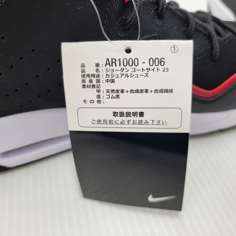 【中古美品】【メンズ】 NIKE ナイキ JORDAN COURTSIDE 23 AR1000-006 ジョーダン コートサイド 23 スニーカー シューズ 靴 160-250329-ay-03-izu サイズ：27.5cm カラー：BLACK/BLACK-GYM RED-WHITE 万代Net店