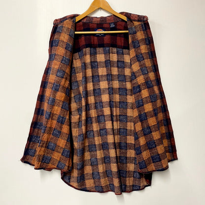 【現状渡し品】【メンズ】 Dickies ディッキーズ FLANNEL CHECK SHIRT フランネル チェック シャツ 南アフリカ製 長袖 トップス 146-250728-as-07-izu サイズ：2XL カラー：マルチカラー 万代Net店