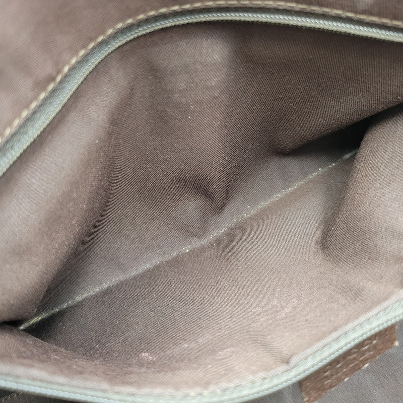 【現状渡し品】【メンズ/レディース】 GUCCI グッチ STRIPED PATTERN GG HORSE BIT TOTE BAG 145758 ストライプ GGパターン ホースビット トートバッグ カバン 鞄 180-250330-as-04-izu カラー：ブラウン 万代Net店