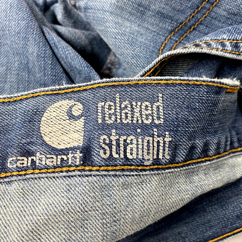 【中古品】【メンズ】 Carhartt カーハート RELAXED STRAIGHT DENIM PANTS B320 WTB リラックス ストレート デニムパンツ メキシコ製 ジーンズ ボトムス 157-250404-as-30-izu サイズ：38×34 カラー：インディゴ 万代Net店