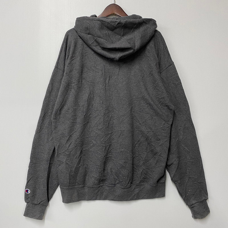【現状渡し品】【メンズ】 Champion チャンピオン CS2071 メキシコ製 EDELWEISS HOODED SWEATSHIRT エーデルワイス フーデッドスウェットシャツ トップス パーカー 長袖 146-250728-ma-13-izu サイズ：XL カラー：チャコール 万代Net店