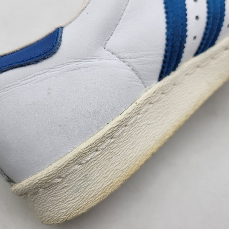 【中古品】【レディース】 adidas アディダス SUPER STAR 80S G61068 スーパースター スニーカー シューズ 靴 166-250331-as-29-izu サイズ：22.5cm カラー：WHITE/BLUE 万代Net店