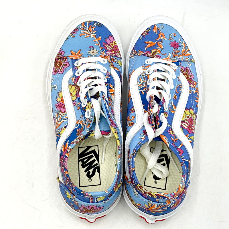 【中古品】【レディース】 VANS バンズ × Liberty Fabrics リバティ ファブリック OLD SKOOL TAPERED VN0A54F44TV オールドスクール テーパード スニーカー シューズ 靴 166-250401-ay-21-izu サイズ：23.5cm カラー：ブルー系 万代Net店