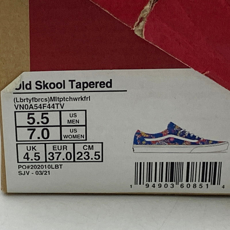 【中古品】【レディース】 VANS バンズ × Liberty Fabrics リバティ ファブリック OLD SKOOL TAPERED VN0A54F44TV オールドスクール テーパード スニーカー シューズ 靴 166-250401-ay-21-izu サイズ：23.5cm カラー：ブルー系 万代Net店