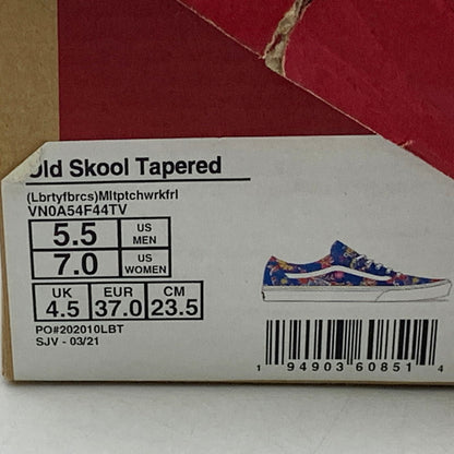 【中古品】【レディース】 VANS バンズ × Liberty Fabrics リバティ ファブリック OLD SKOOL TAPERED VN0A54F44TV オールドスクール テーパード スニーカー シューズ 靴 166-250401-ay-21-izu サイズ：23.5cm カラー：ブルー系 万代Net店