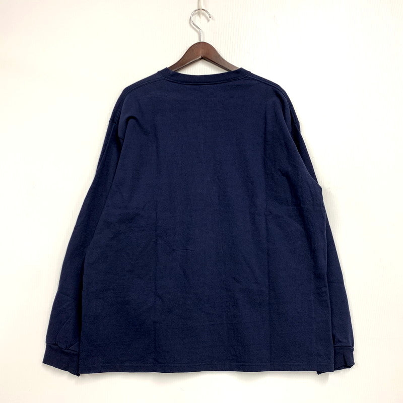 【中古品】【メンズ】 MORI STYLE MARKET モリスタイルマーケット MAX WEIGHT JERSEY LS TEE 長袖 Tシャツ 145-250703-rk-07-izu サイズ：L カラー：ネイビー 万代Net店