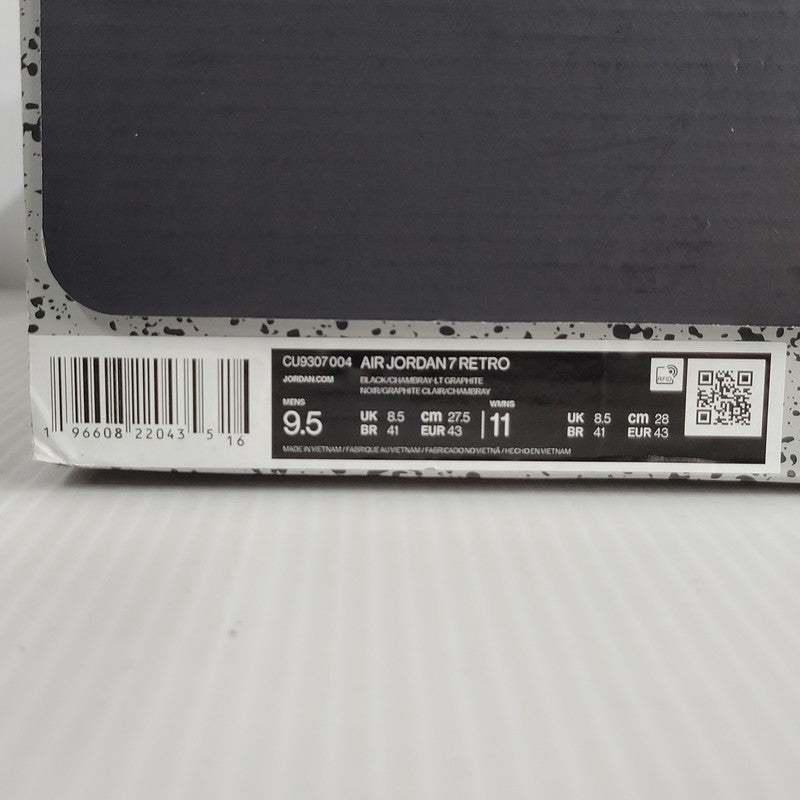 【中古品】【メンズ】 NIKE ナイキ AIR JORDAN 7 RETRO CU9307-004 エア ジョーダン 7 レトロ スニーカー シューズ 靴 160-250331-as-06-izu サイズ：27.5cm カラー：BLACK/CHAMBRAY-LIGHT GRAPHITE 万代Net店