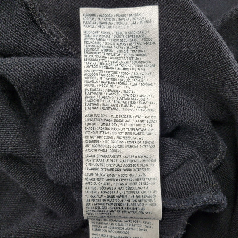 【中古品】【メンズ】 MAISON MARGIELA メゾン マルジェラ OVERSIZE LOGO HOODIE CALENDAR GRAPHICS S50GU0202 S25505 オーバーサイズ ロゴ フーディー カレンダーグラフィック パーカー 長袖 トップス 141-250402-as-02-izu サイズ：S カラー：ブラック 万代Net店