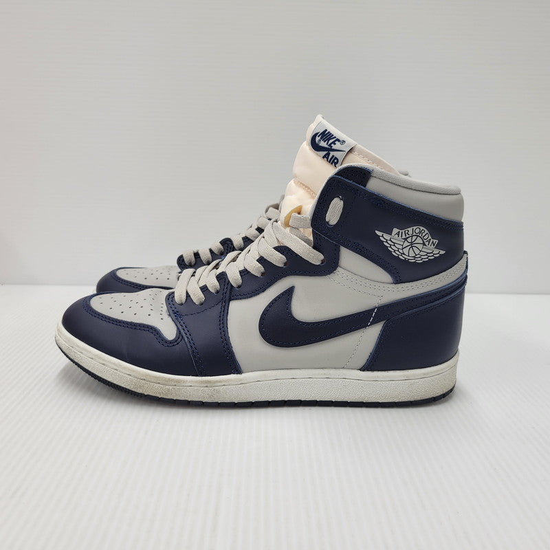 【中古品】【メンズ/レディース】 NIKE ナイキ AIR JORDAN 1 HI 85 BQ4422-400 エア ジョーダン 1 ハイ 85 スニーカー シューズ 靴 160-250402-as-20-izu サイズ：26cm カラー：COLLEGE NAVY/SUMMIT WHITE 万代Net店
