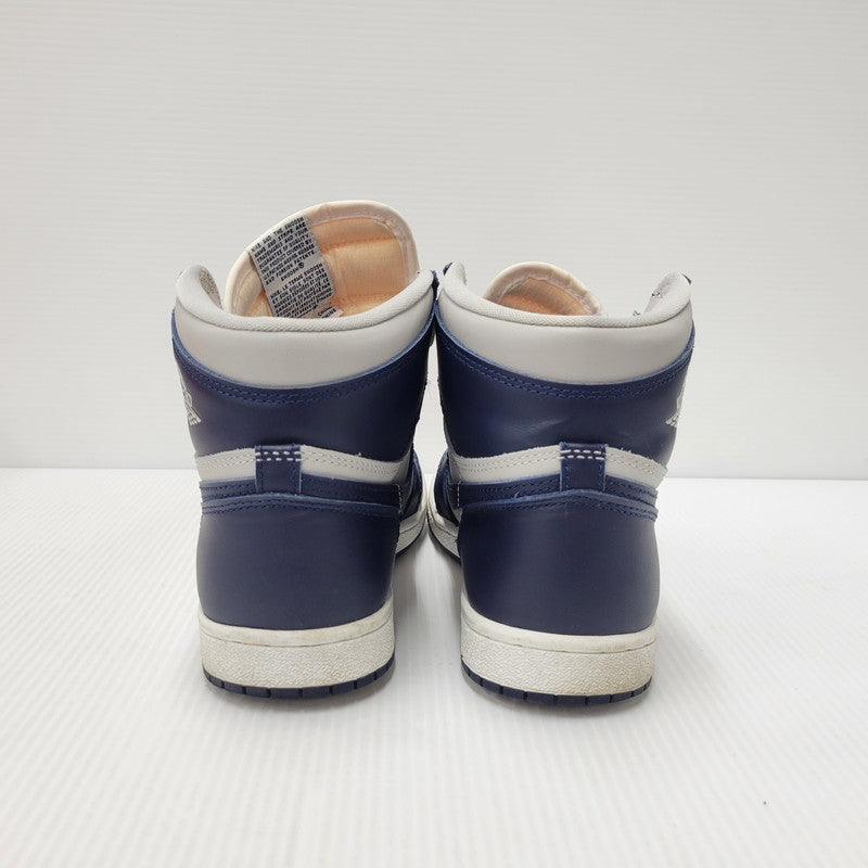 【中古品】【メンズ/レディース】 NIKE ナイキ AIR JORDAN 1 HI 85 BQ4422-400 エア ジョーダン 1 ハイ 85 スニーカー シューズ 靴 160-250402-as-20-izu サイズ：26cm カラー：COLLEGE NAVY/SUMMIT WHITE 万代Net店