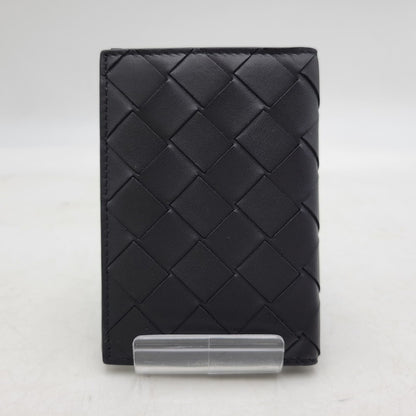 【中古品】【メンズ/レディース】 BOTTEGAVENETA ボッテガヴェネタ INTRECCIATO SLIM FLAP CARD CASE イントレチャート スリム フラップカードケース 181-250404-as-05-izu カラー：ブラック 万代Net店