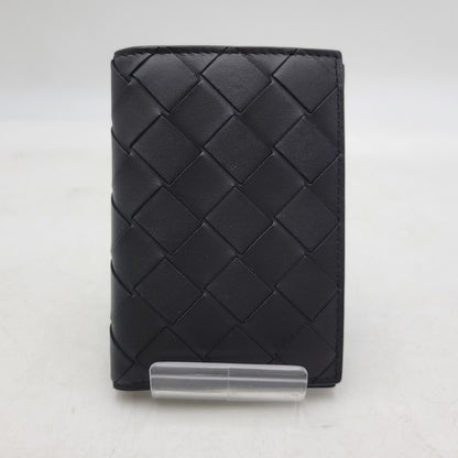 【中古品】【メンズ/レディース】 BOTTEGAVENETA ボッテガヴェネタ INTRECCIATO SLIM FLAP CARD CASE イントレチャート スリム フラップカードケース 181-250404-as-05-izu カラー：ブラック 万代Net店