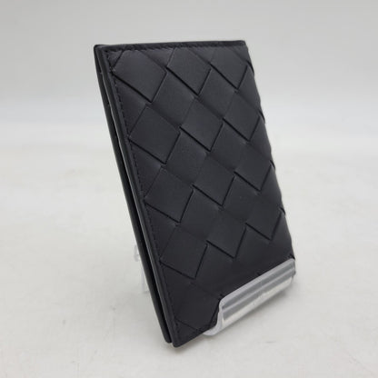 【中古品】【メンズ/レディース】 BOTTEGAVENETA ボッテガヴェネタ INTRECCIATO SLIM FLAP CARD CASE イントレチャート スリム フラップカードケース 181-250404-as-05-izu カラー：ブラック 万代Net店