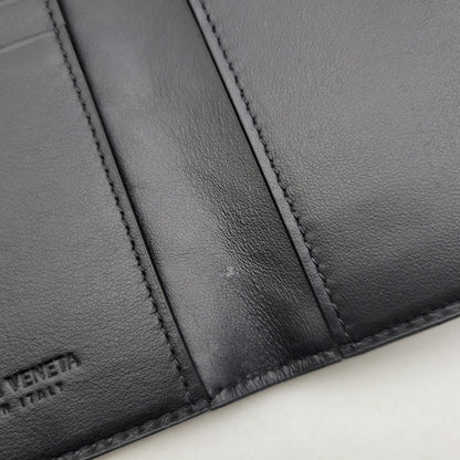 【中古品】【メンズ/レディース】 BOTTEGAVENETA ボッテガヴェネタ INTRECCIATO SLIM FLAP CARD CASE イントレチャート スリム フラップカードケース 181-250404-as-05-izu カラー：ブラック 万代Net店