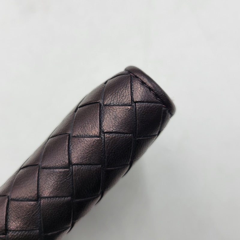 【中古品】【メンズ/レディース】 BOTTEGAVENETA ボッテガヴェネタ INTRECCIATO ZIP AROUND COIN CASE イントレチャート ジップアラウンド コインケース 小銭入れ 財布 181-250404-as-06-izu カラー：ブラウン 万代Net店