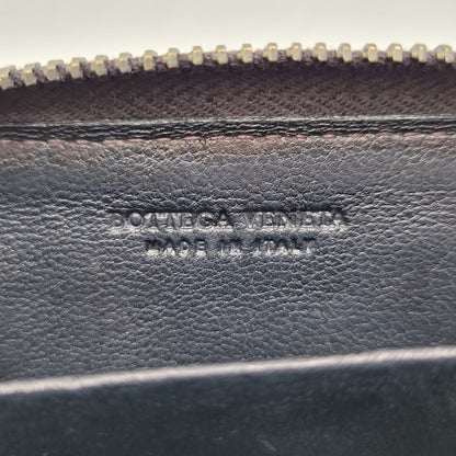 【中古品】【メンズ/レディース】 BOTTEGAVENETA ボッテガヴェネタ INTRECCIATO ZIP AROUND COIN CASE イントレチャート ジップアラウンド コインケース 小銭入れ 財布 181-250404-as-06-izu カラー：ブラウン 万代Net店