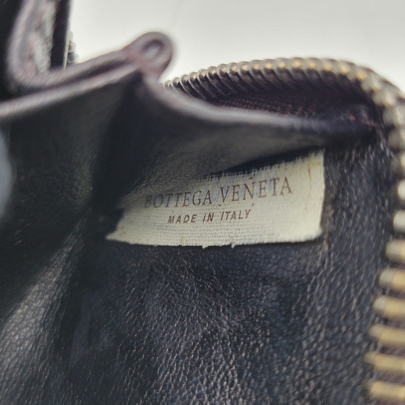 【中古品】【メンズ/レディース】 BOTTEGAVENETA ボッテガヴェネタ INTRECCIATO ZIP AROUND COIN CASE イントレチャート ジップアラウンド コインケース 小銭入れ 財布 181-250404-as-06-izu カラー：ブラウン 万代Net店